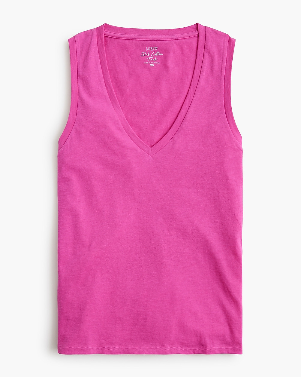 Slub cotton V-neck tank top | J.Crew Factory