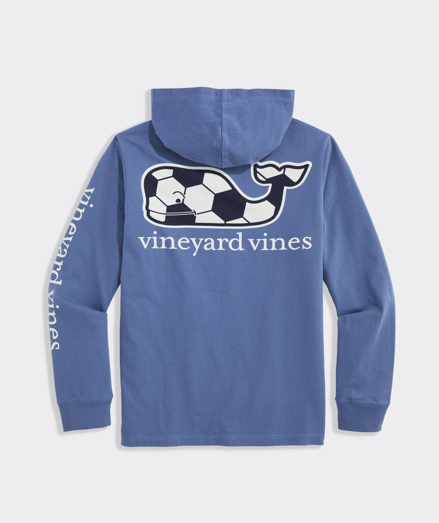 Boys' Soccer Whale Long-Sleeve Hoodie Tee | vineyard vines