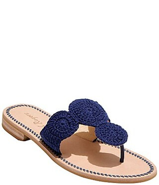 Jack Rogers Jacks Crochet Thong Sandals - 9 | Dillard's