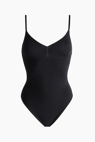 H & M - Firm Shape Sculpting Thong Bodysuit - Black | H&M (US + CA)