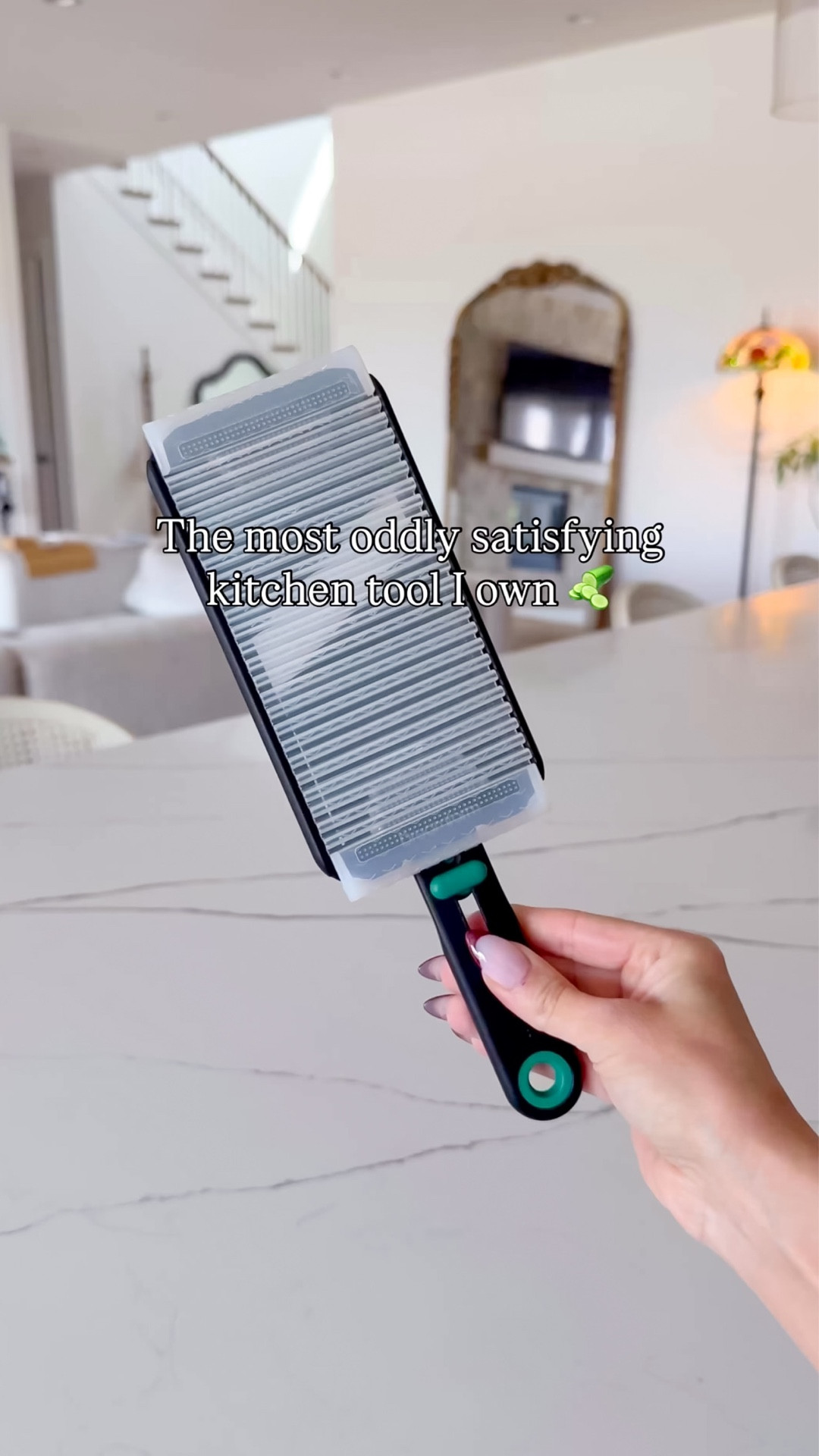 This handheld mandoline slicer has a grip guard to keep your finger tips safe from cuts and folds-down flat for easy storage! 🥒

#amazonfinds #kitchengadgets #amazongadgets #amazonmusthaves #thesistershoppers 

#LTKHome #LTKfoodie #LTKdayinmylife