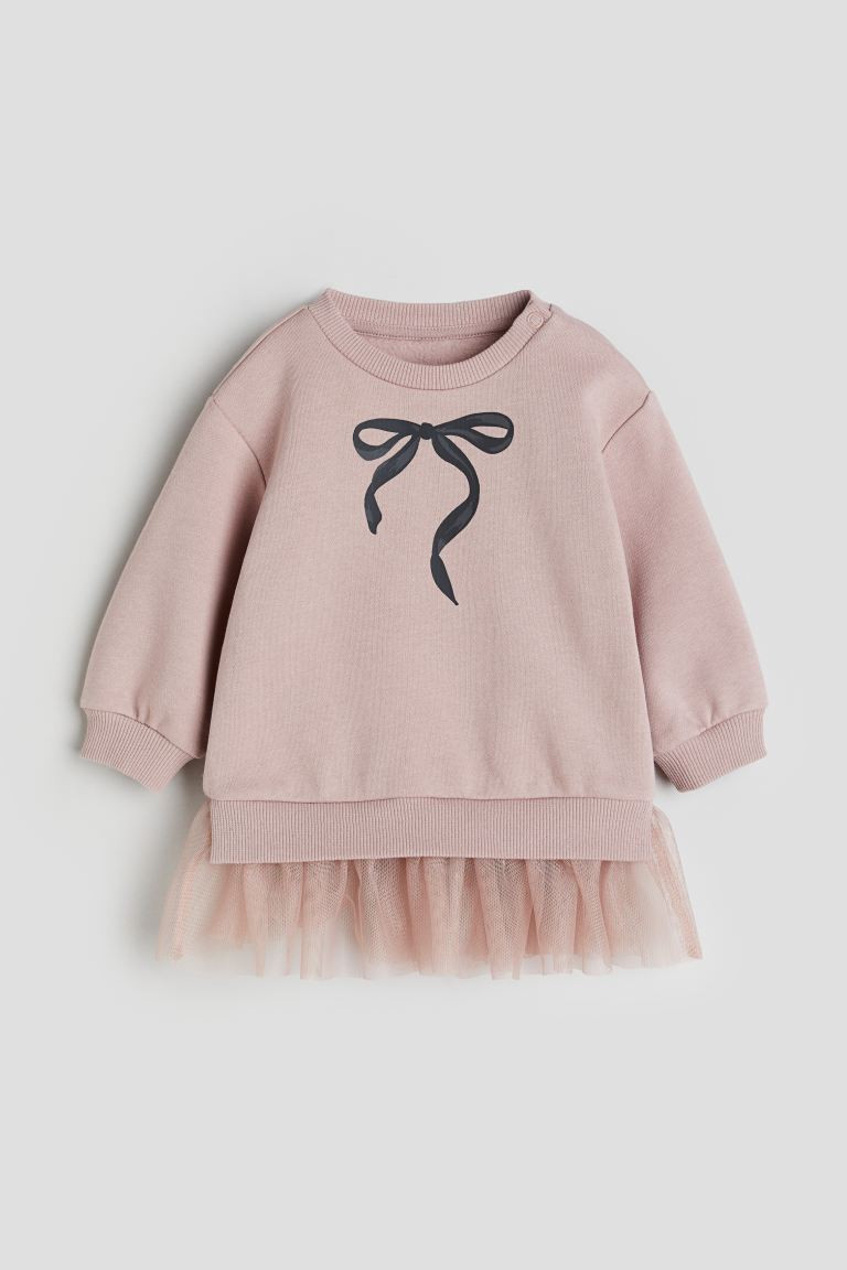 Sweatshirt Dress with Tulle Skirt | H&M (US + CA)