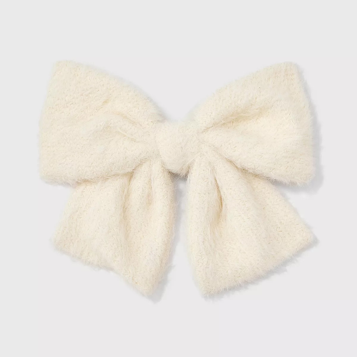 Fuzzy Bow Hair Barrette - Universal Thread™ | Target