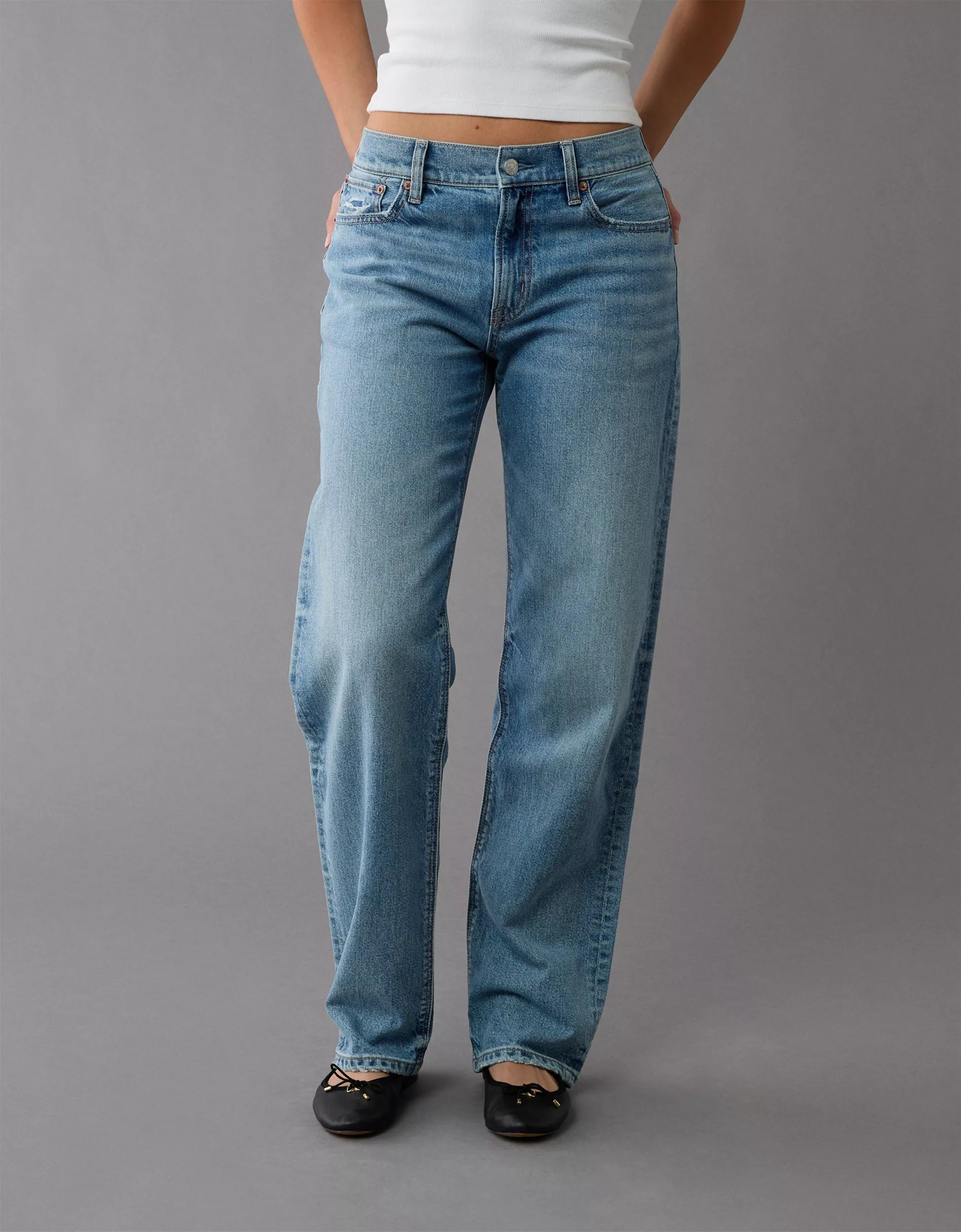 AE Strigid Low-Rise Ex-Boyfriend Jean | American Eagle Outfitters (US & CA)