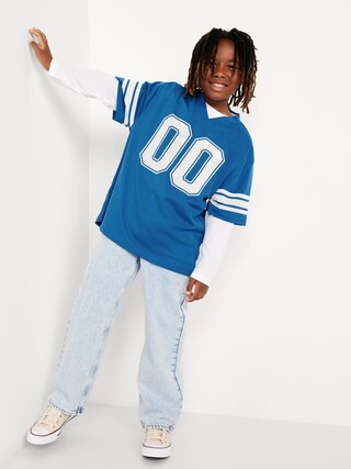 Oversized Boxy Mesh Graphic T-Shirt for Boys | Old Navy | Old Navy (US)