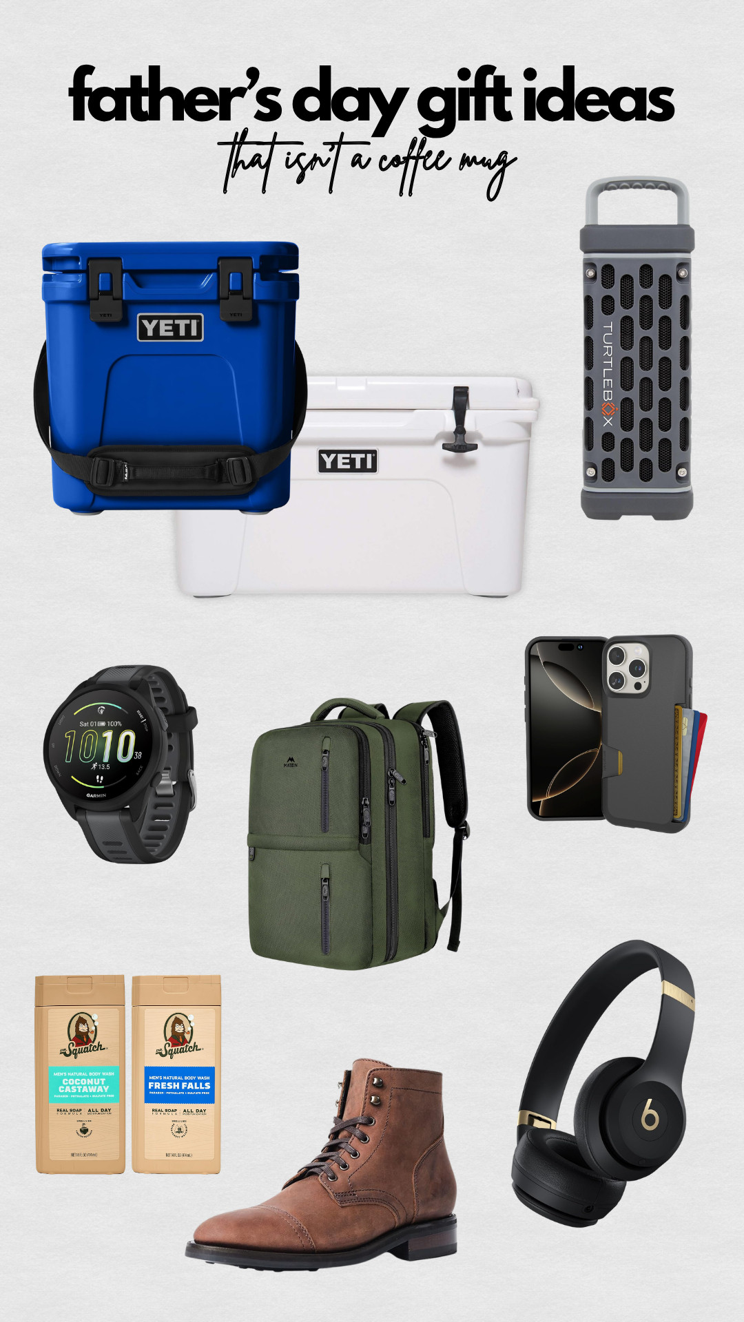 Father’s Day gift guide… but make it useful. 👏

Sharing some favorites that he’ll actually use (and probably wonder how he lived without). No cheesy mugs required. 😂 

 