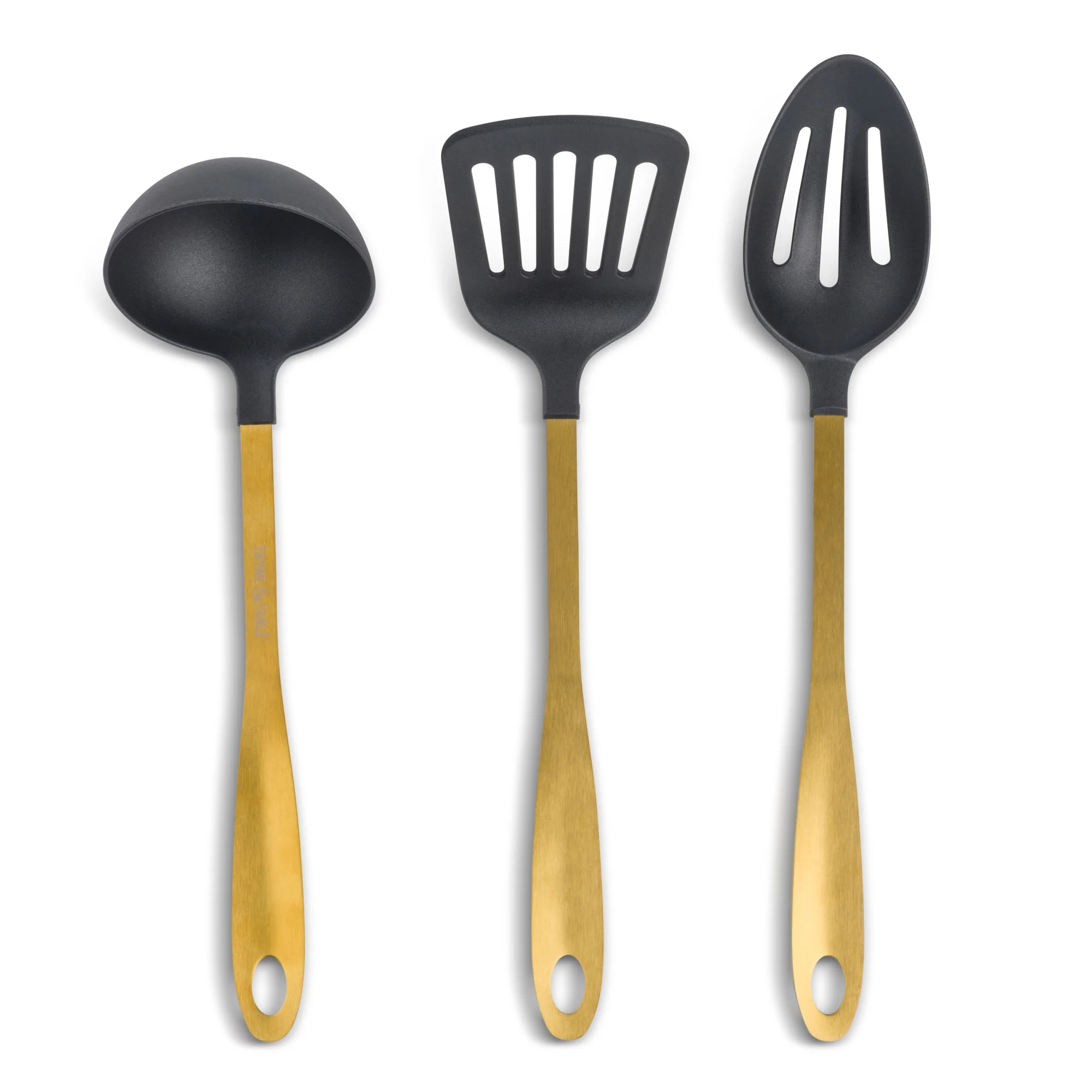 Thyme & Table Gold Kitchen Utensils, 3-Piece Set | Walmart (US)