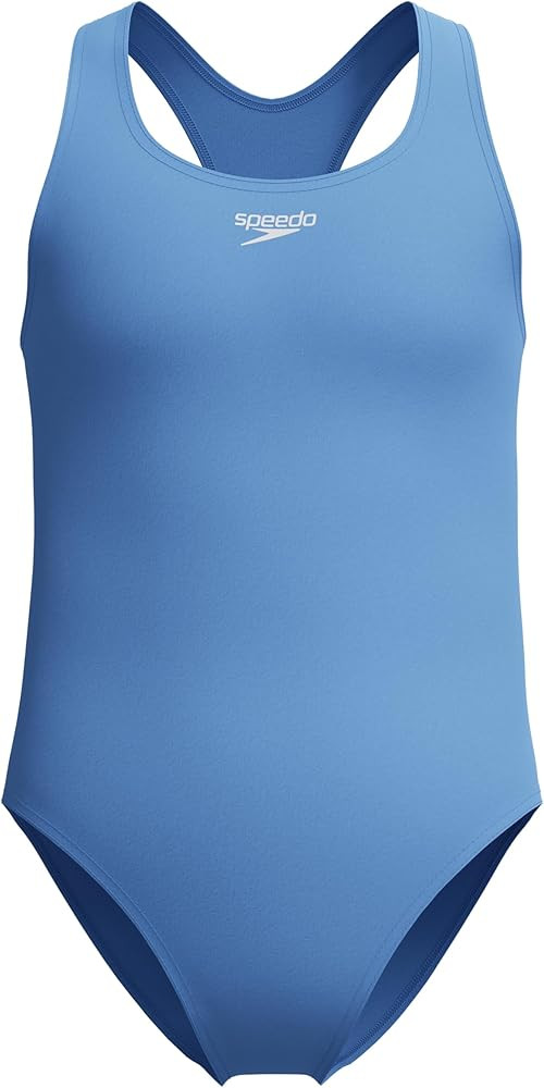 Speedo Girl's Swimsuit One Piece Closed Racerback | Amazon (US)