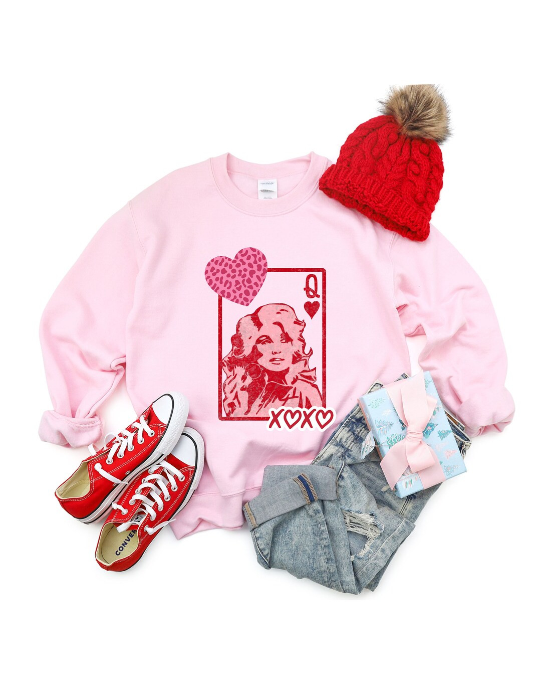 Dolly the Queen of Hearts Unisex Heavy Blend™ Crewneck Sweatshirt - Etsy | Etsy (US)