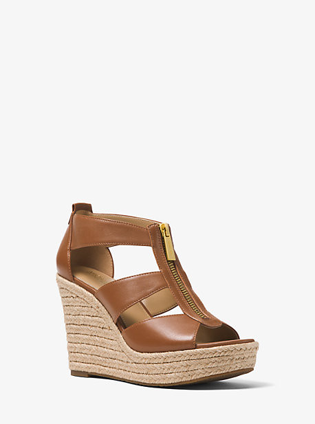 Damita Leather Wedge | Michael Kors US