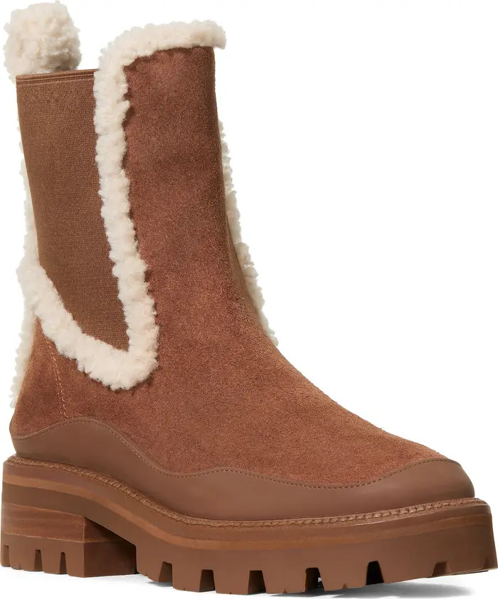Kate Spade New York london faux shearling trim chelsea boot (Women) | Nordstrom | Nordstrom