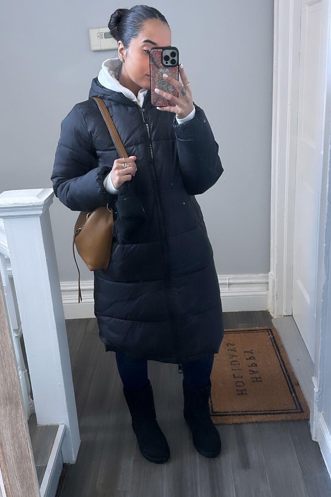 Cold NYC weather requires a coat that goes past your knees! This coat was from H&Ms collab with Kangol, this coat is everything, so warm . It’s no longer being sold at H&M it was from their 2021 collection. I linked similar ones that are so cute . 

#LTKU #LTKSeasonal #LTKstyletip