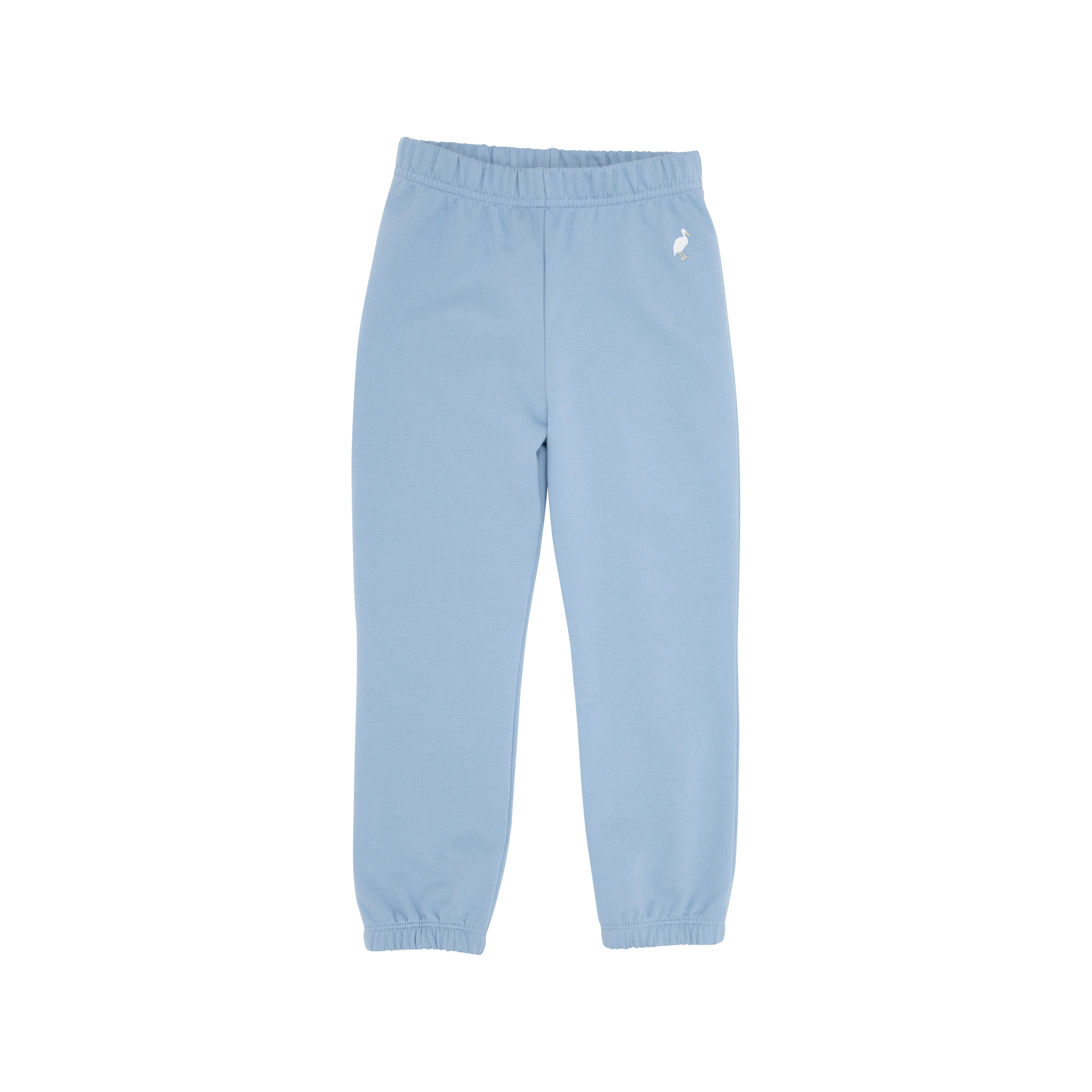 Gates Sweeney Sweatpants - Barrington Blue with Multicolor Stork | The Beaufort Bonnet Company