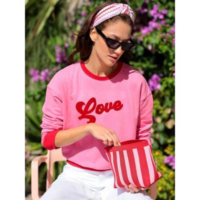 Pink and Red "Love" Sweatshirt, Medium | Target