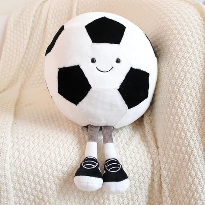 13.7" Cute Football Plush Toys Soft Stuffed Sport Throw Pillow Plush Ball Gift for Kids Birthday ... | Amazon (US)