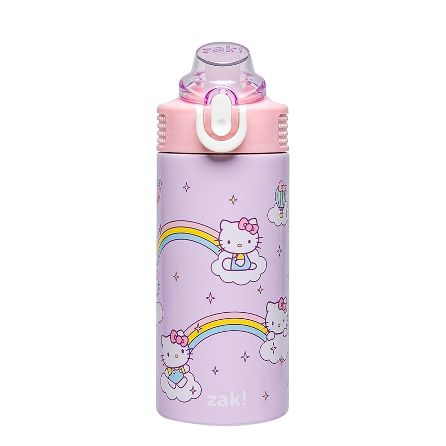 Zak Designs Sanrio Sage Kids Water Bottle For School or Travel, 14oz Stainless Steel Water Bottle... | Amazon (US)