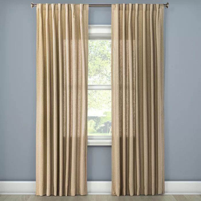 Linen Look Curtain Panel  - Threshold™ | Target