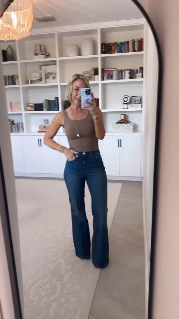Walmart - tops and denim - under $30. High Rise Flare Jeans - size 2. $26.98. 2 washes. 

#LTKOver40#LTKSeasonal#LTKPetite