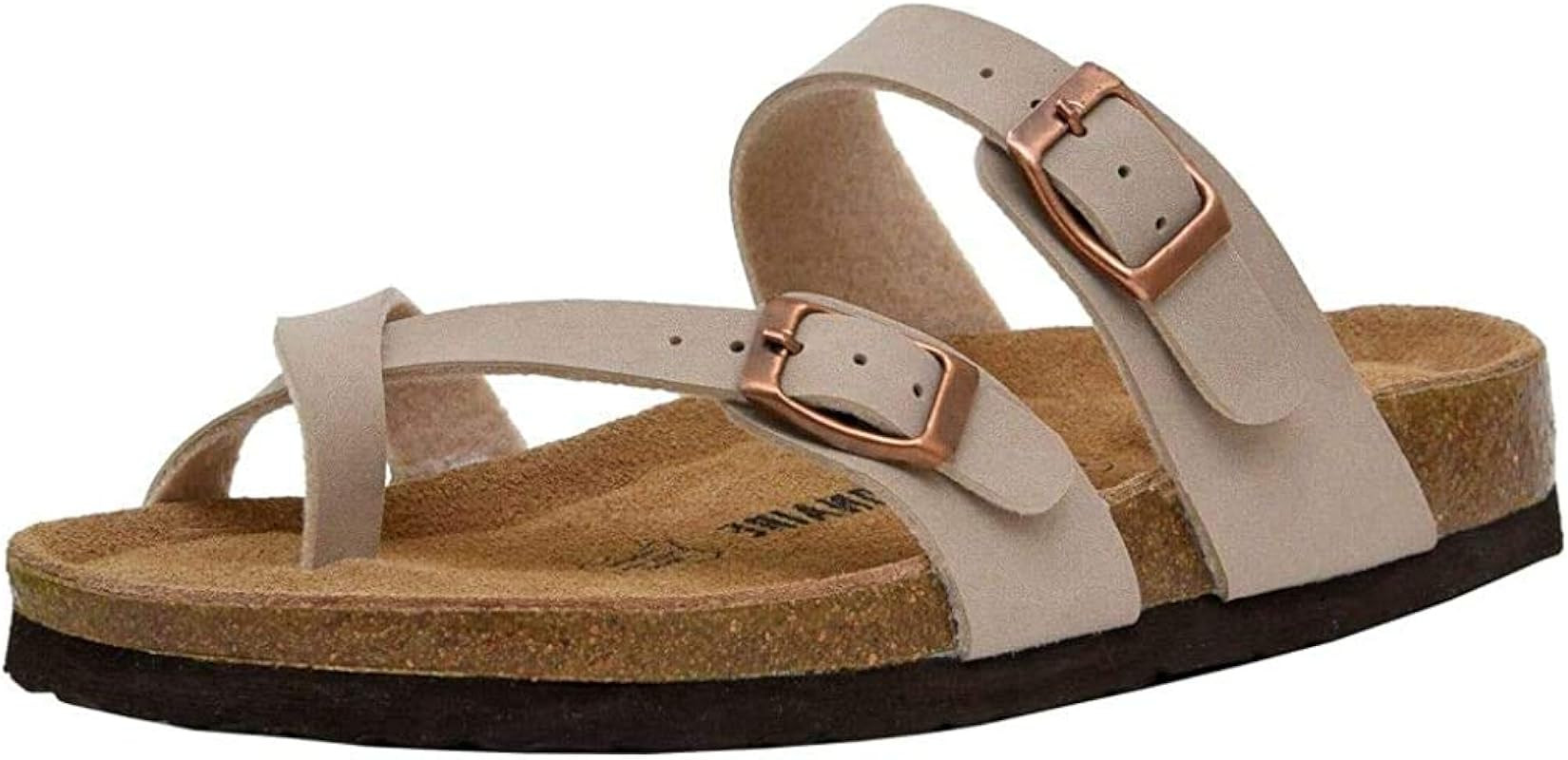 CUSHIONAIRE Women's Luna Cork footbed Sandal with +Comfort | Amazon (US)