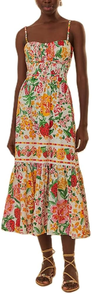 Women Y2k Boho Maxi Dress Vintage Floral Tie Shoulder Strap Sleeveless A Line Long Dress Summer B... | Amazon (US)