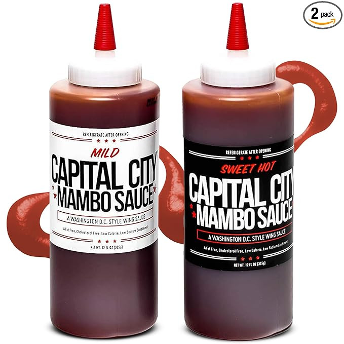 Capital City Mambo Sauce Variety 4 Pack Sweet Hot & Mild, Perfect Condiment for Wings, Chicken, P... | Amazon (US)