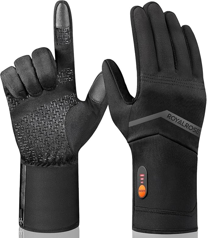 Royalrose Heated Gloves Liners for Men Women, Rechargeable Waterproof Winter Thin Heated Work Glo... | Amazon (US)