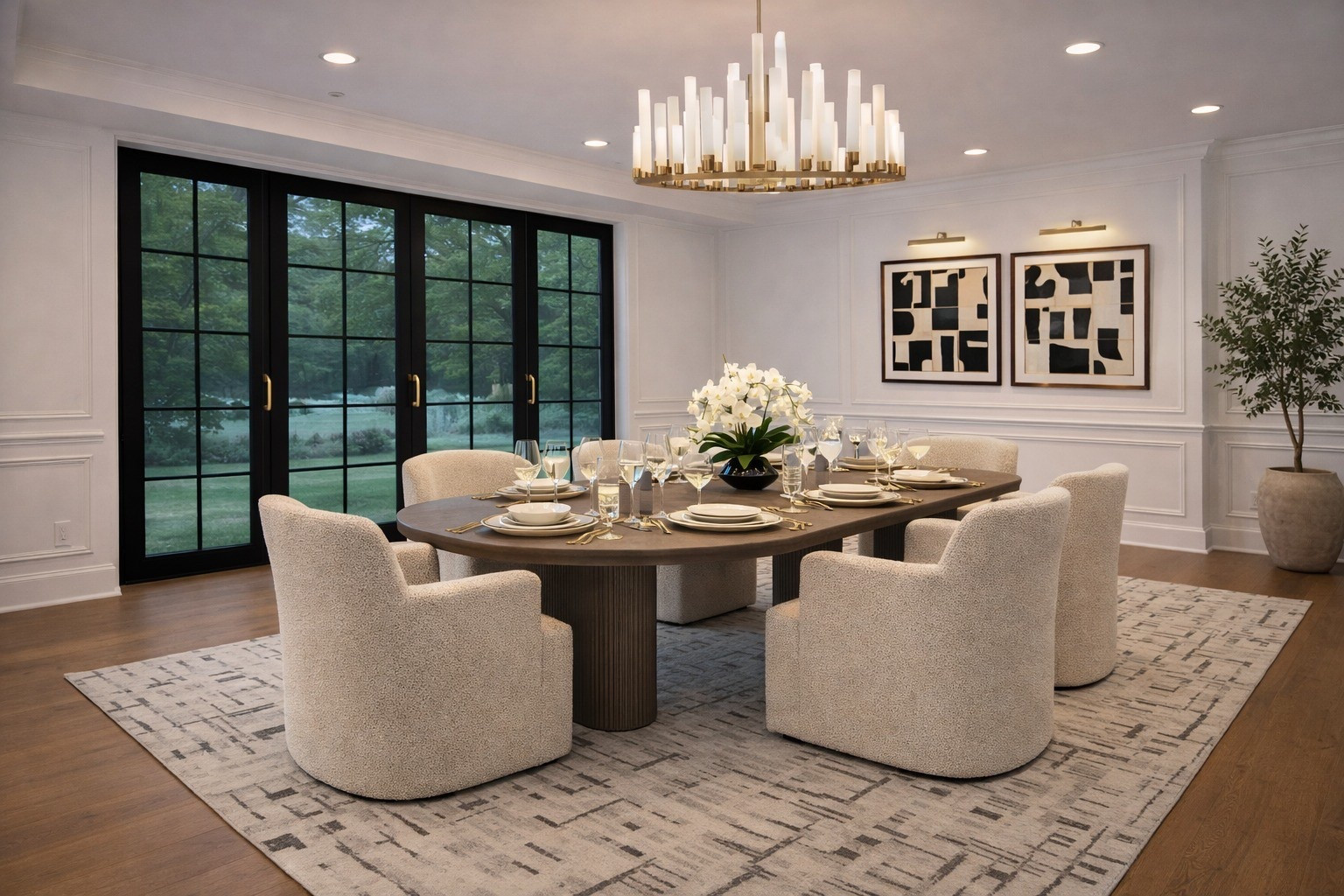 Quiet luxury dining🪞🛋️🖼️

#LTKSpringSale #LTKHome #LTKSeasonal