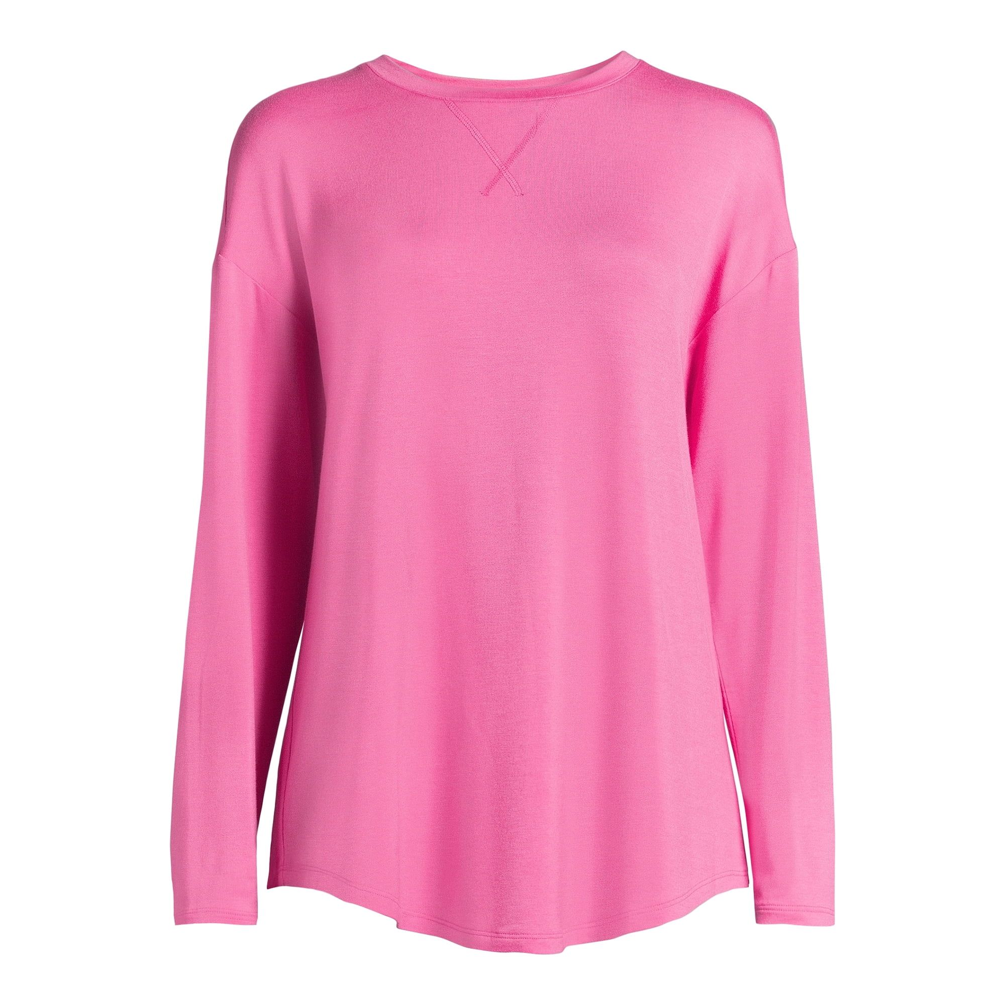 Time and Tru Women's Relaxed Fit Super Soft Knit Tunic Top, Sizes XS-XXXL - Walmart.com | Walmart (US)