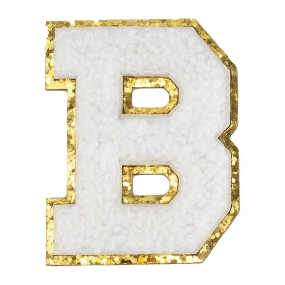 Hello Hobby Chenille B White Patch | Walmart (US)