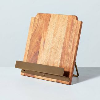 Wood Cookbook Holder with Metal Ledge - Hearth & Hand™ with Magnolia | Target