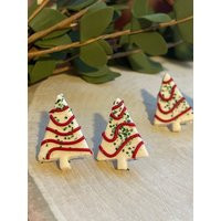 Little Debbie Christmas Tree Polymer Clay Stud Earrings | Etsy (US)