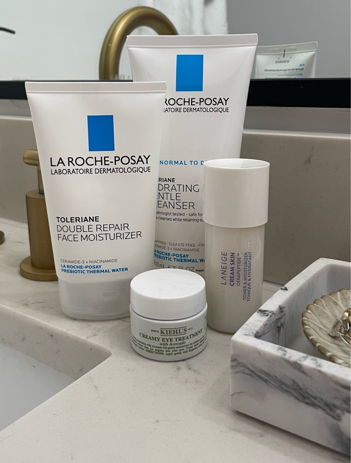 AM skincare routine, not featured Nuxe lip balm, a holy grail product for hydrated lips 👄 I also like using Elemis SPF moisturizer instead of the LRP one on days when I’m out running errands

#LTKSaleAlert #LTKFindsUnder50 #LTKBeauty