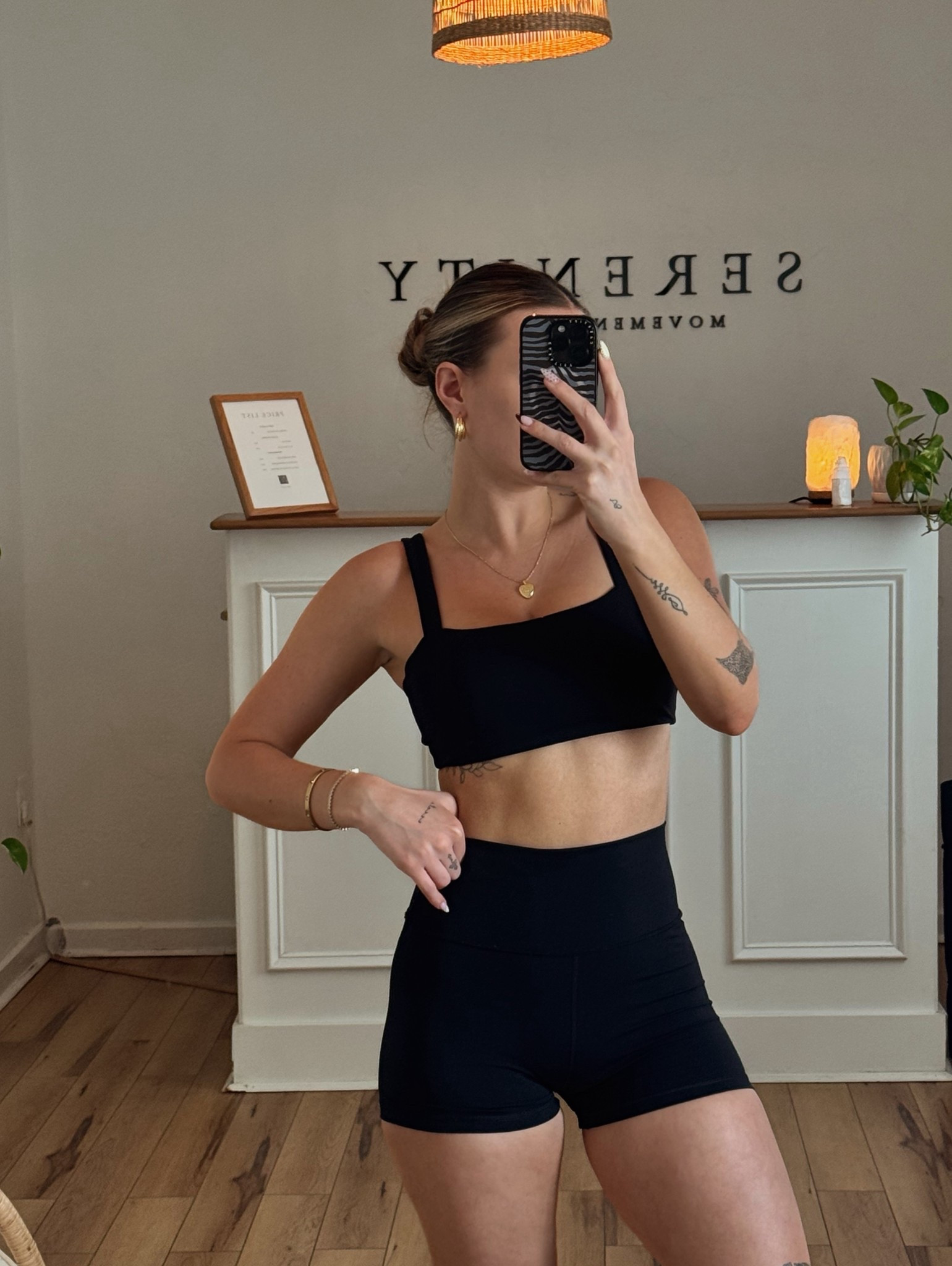 perfect square neck workout top - total for top & bottom is right around $50!! 

#LTKootd #LTKActive