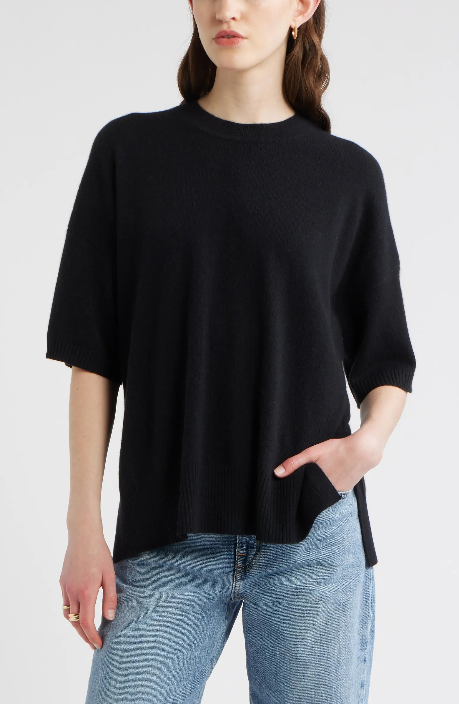 Short Sleeve Cashmere Sweater | Nordstrom