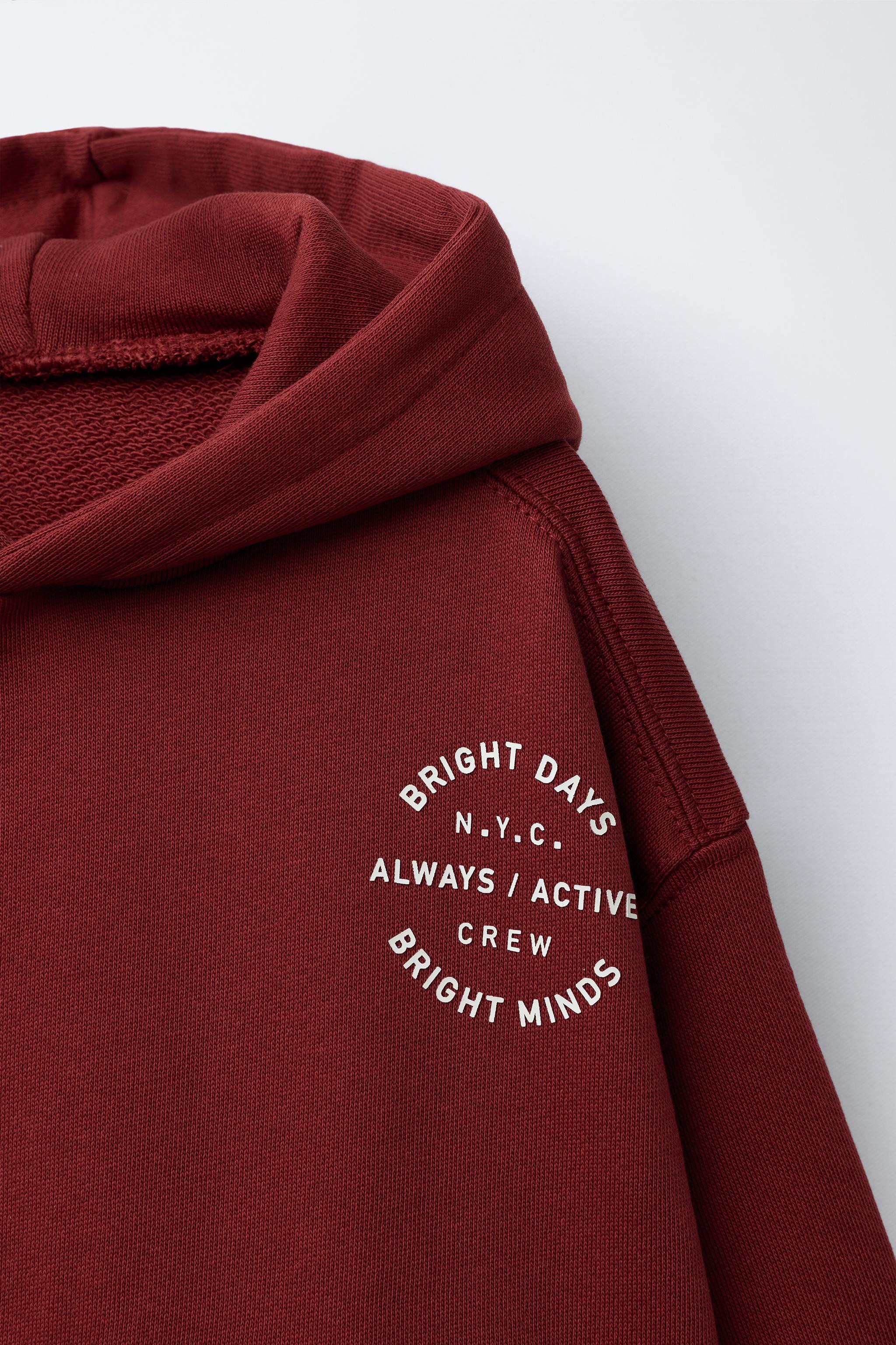 TEXT SWEATSHIRT AND JOGGER TROUSERS JOGGING SET | Zara UK