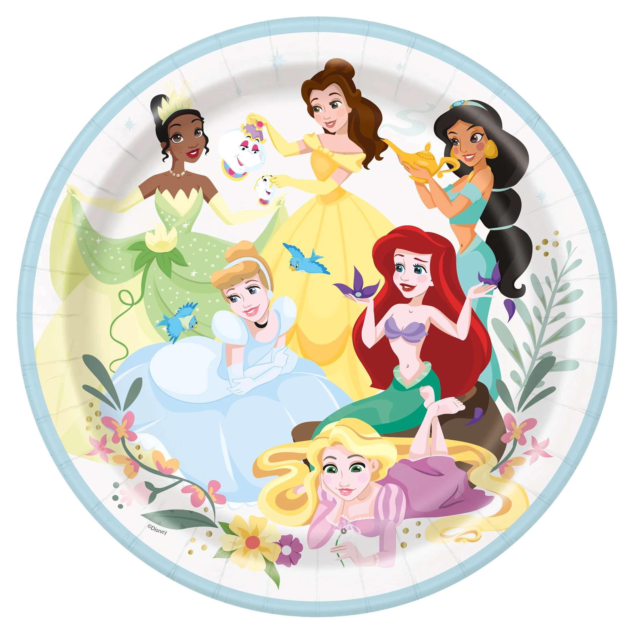 Disney Princess Round 9" Dinner Plates, 8ct | Walmart (US)
