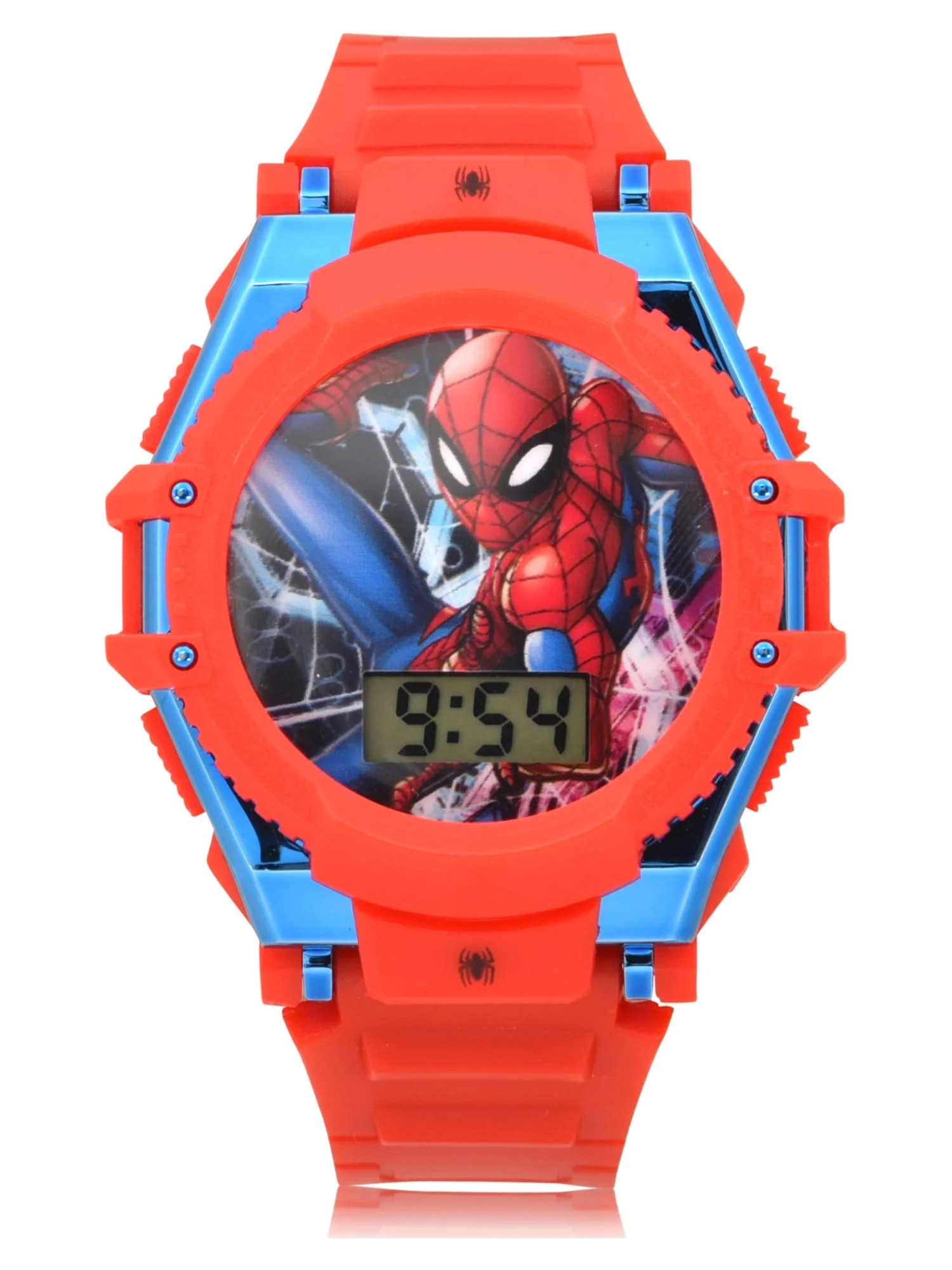 Marvel Spider Man Flashing LCD Watch with Molded Straps (SPD4625WM) - Walmart.com | Walmart (US)