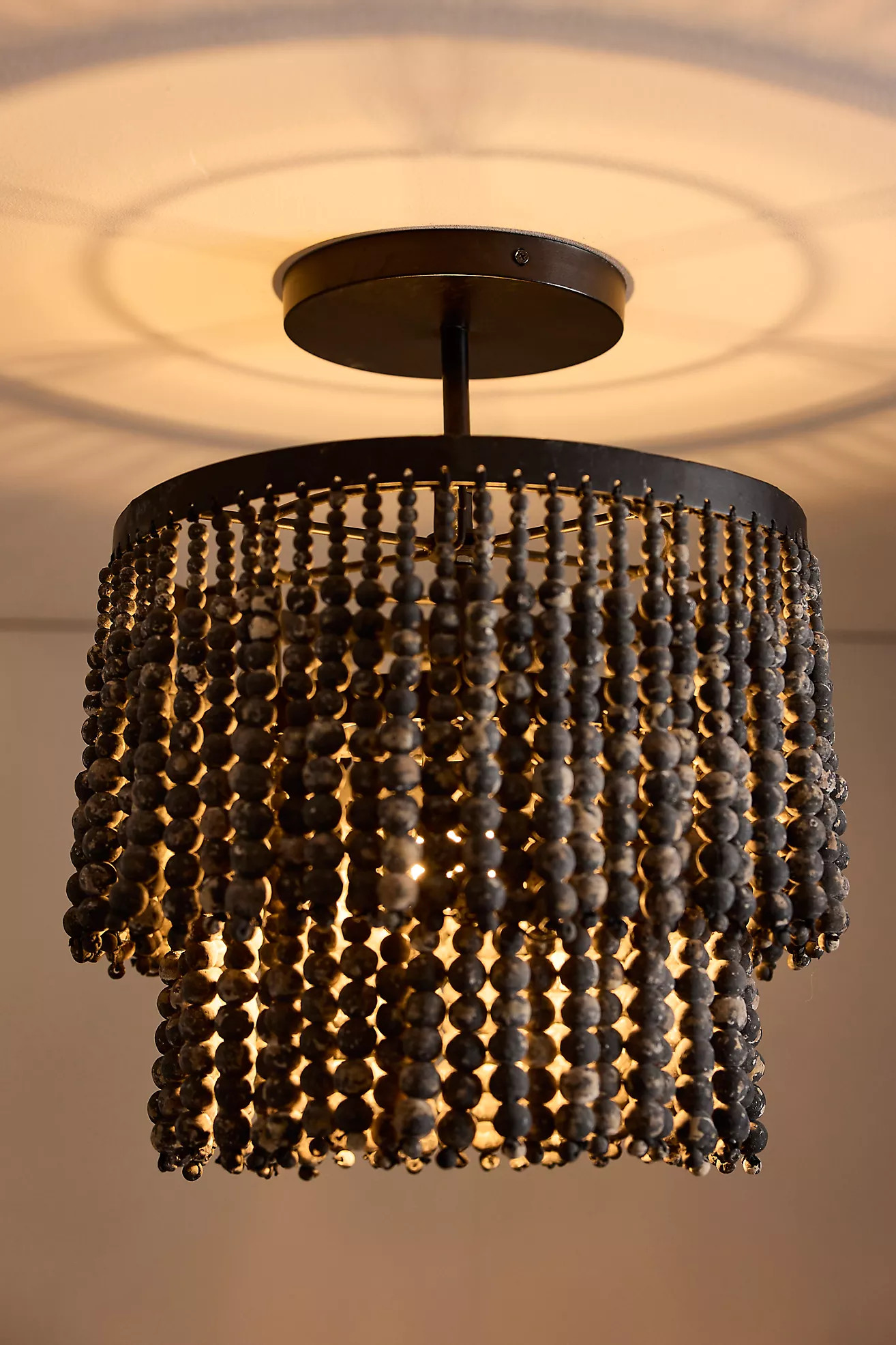 Beaded Flush Mount Ceiling Light | Anthropologie (US)