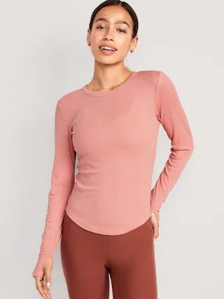 UltraLite Fitted Rib-Knit Top for Women | Old Navy (US)