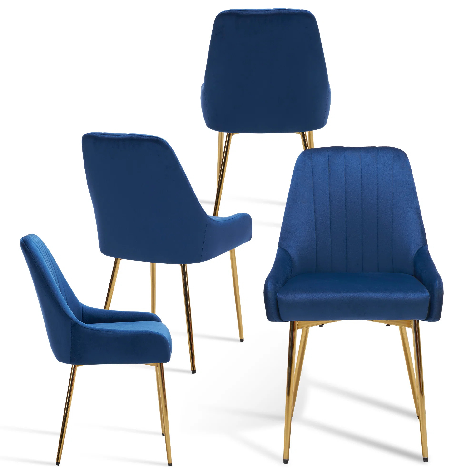 Maulsby Tufted Velvet Dining Chair (Set of 4) | Wayfair North America