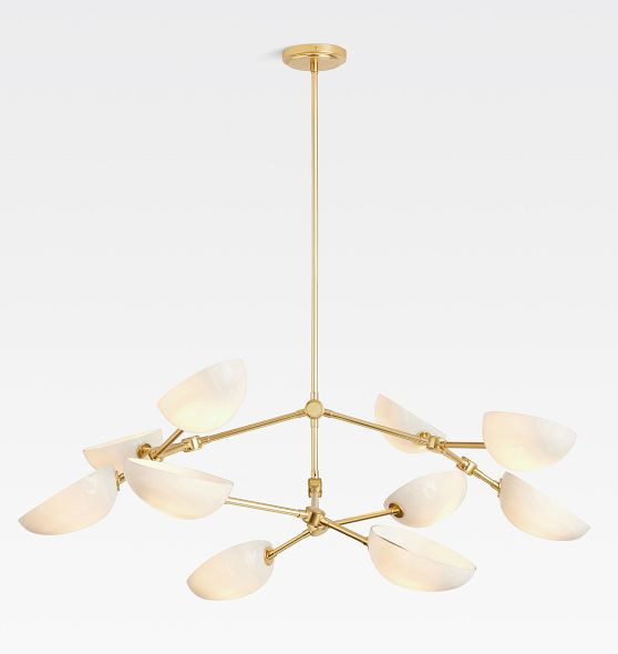 Argus Double Tier Chandelier, 44" Width | Rejuvenation