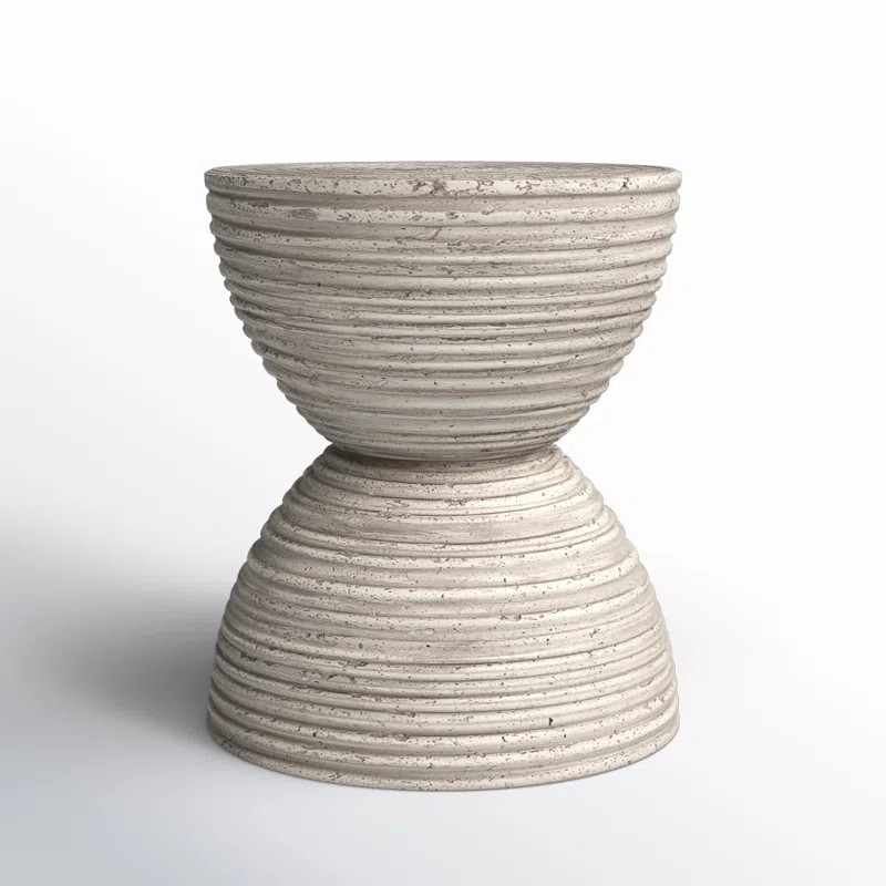 Bradley 14.5'' Stone Outdoor Side Table | Joss & Main