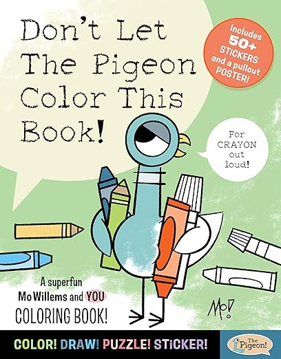 Don't Let The Pigeon Color This Book!: A Superfun Mo Willems and You Coloring Book!      Paperbac... | Amazon (US)