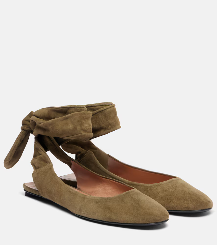 The Attico Cloe suede ballet flats | Mytheresa (US/CA)