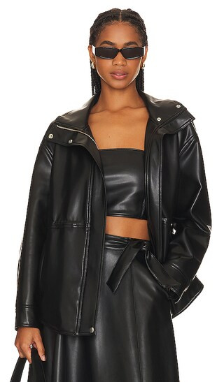 Pryce Bomber Jacket in Black | Revolve Clothing (Global)