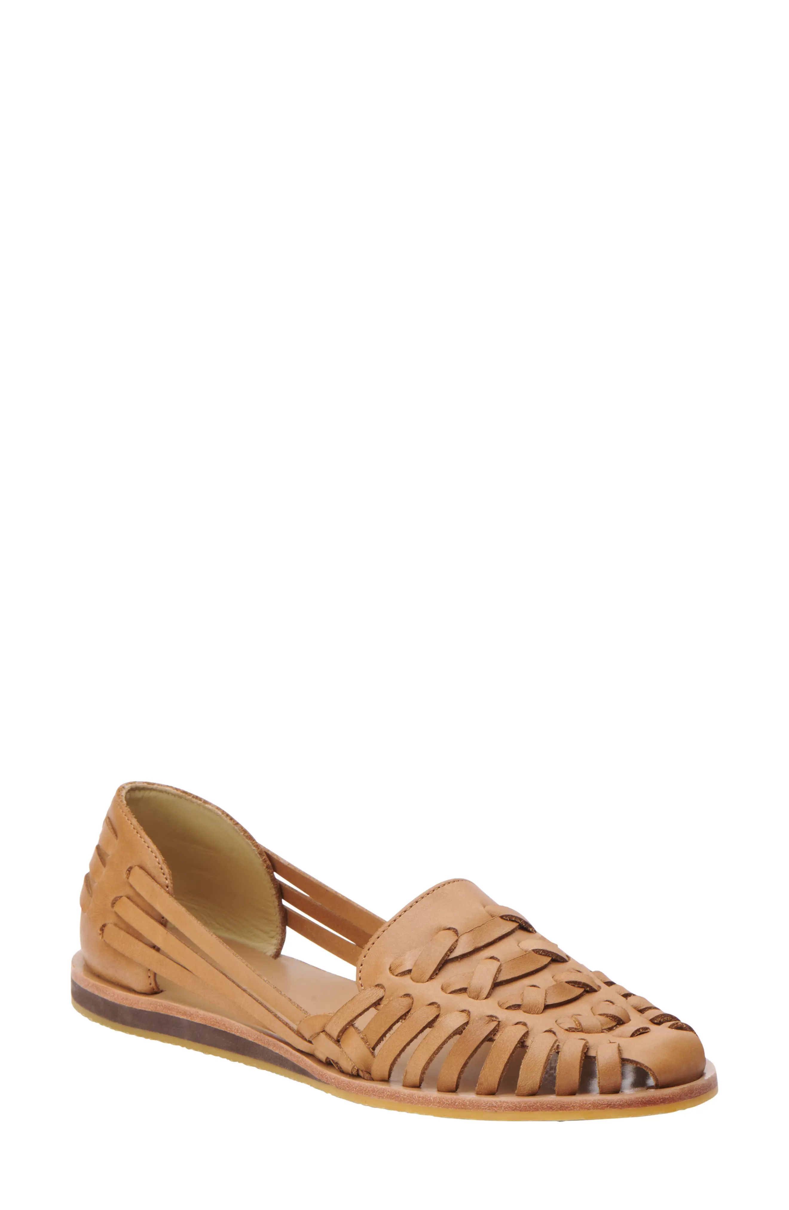 Nisolo Huarache Flat in Almond at Nordstrom, Size 10 | Nordstrom