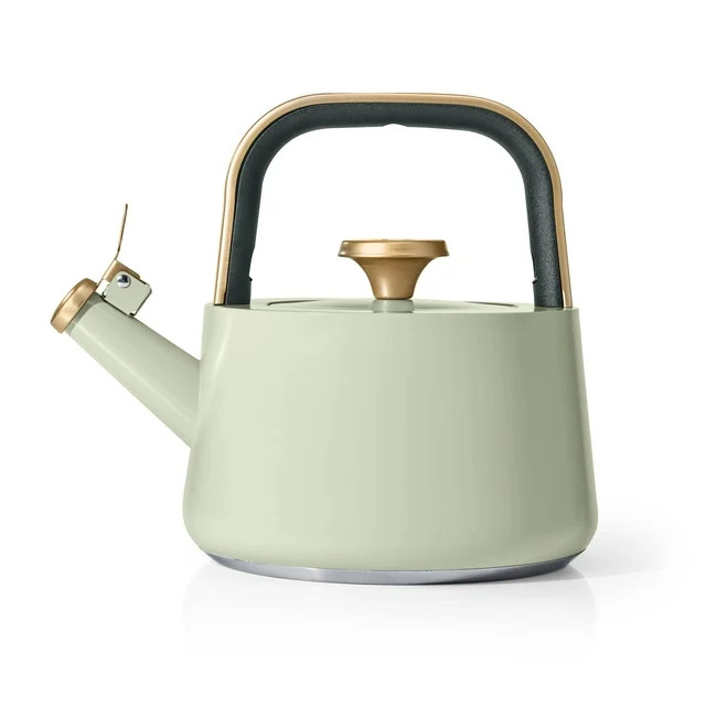 Beautiful 1.8L Ceramic Non-Stick Stovetop Tea Kettle, Sage Green by Drew Barrymore | Walmart (US)
