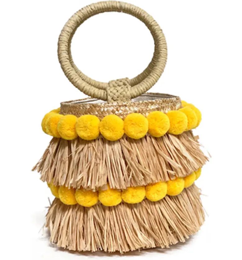 Liv Round Bucket Bag with Bracelet Handles | Nordstrom