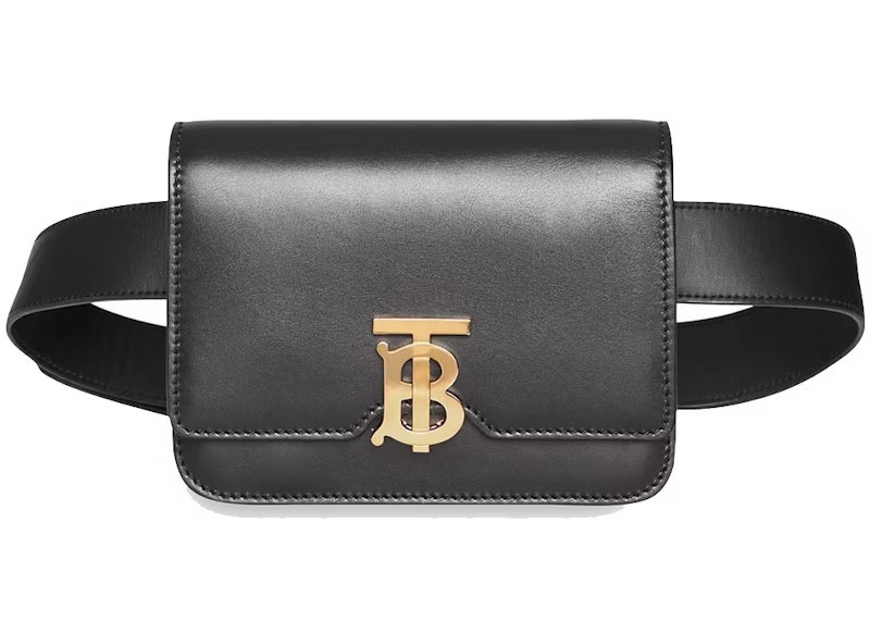 Women's Burberry Belted Leather TB Bag in Black | StockX