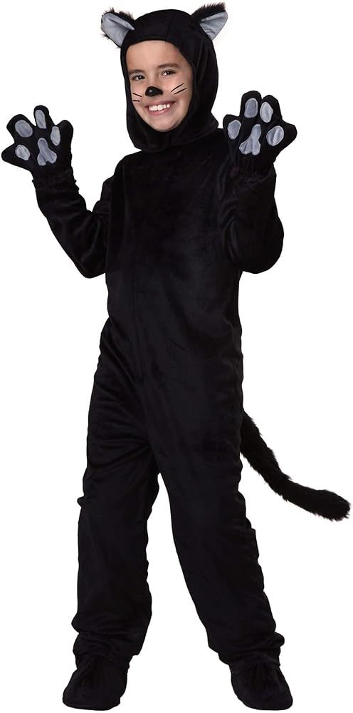 Black Cat Costume Kids Classic Black Cat Halloween Costume | Amazon (US)